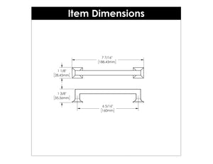 Cabinet Pull 6-5/16 Inch (160mm) Center to Center - Studio Collection