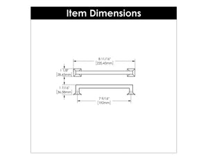 Cabinet Pull 7-9/16 Inch (192mm) Center to Center - Studio Collection