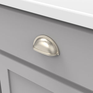 Cup Pulls on Cabinet Doors 3 Inch Center to Center - Hickory Hardware - Williamsburg Collection