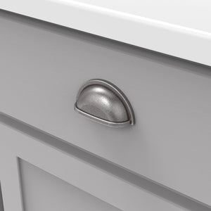 Cup Pulls on Cabinet Doors 3 Inch Center to Center - Hickory Hardware - Williamsburg Collection