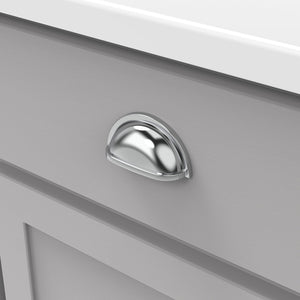 Cup Pulls on Cabinet Doors 3 Inch Center to Center - Hickory Hardware - Williamsburg Collection