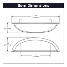 Load image into Gallery viewer, Cup Handles for Cabinets 3 Inch Center to Center - Hickory Hardware - Cottage Collection -