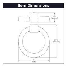 Load image into Gallery viewer, Ring Pull 2-1/8 Inch X 2 Inch - Camarilla Collection