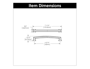 Cabinet Pull 6-5/16 Inch (160mm) Center to Center - Bridges Collection