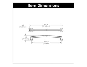 Cabinet Pull 7-9/16 Inch (192mm) Center to Center - Bridges Collection