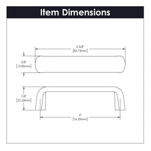 Load image into Gallery viewer, Cabinet Pull 3 Inch Center to Center - Metropolis Collection