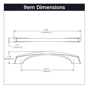 Cabinet Pull 5-1/16 Inch (128mm) Center to Center - Greenwich Collection