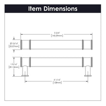 Load image into Gallery viewer, Cabinet Pull 5-1/16 Inch (128mm) Center to Center - Midway Collection