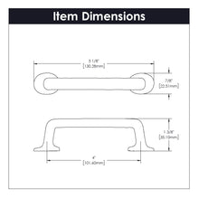 Load image into Gallery viewer, Cabinet Pull 4 Inch Center to Center in Black Iron - Carbonite Collection