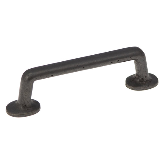 Cabinet Pull 4 Inch Center to Center in Black Iron - Carbonite Collection