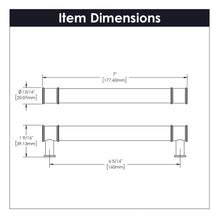 Load image into Gallery viewer, Cabinet Pull 6-5/16 Inch (160mm) Center to Center - Midway Collection