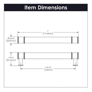 Cabinet Pull 6-5/16 Inch (160mm) Center to Center - Midway Collection