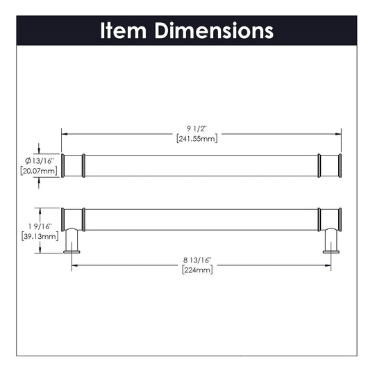 Cabinet Pull 8-13/16 Inch (224mm) Center to Center - Midway Collection