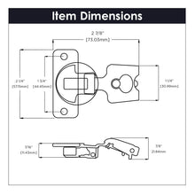 Load image into Gallery viewer, Hinge Concealed 3/4 Inch Overlay Face Frame Self-Close in Polished Nickel - Hickory Hardware