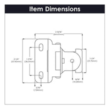 Load image into Gallery viewer, Dsingle demountable cabinet hinges 1/2 Inch Overlay (2 Hinges/Per Pack) - Hickory Hardware