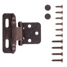 Load image into Gallery viewer, Semi Concealed Cabinet Hinges 1/2 Inch Overlay Face Frame Full Wrap Self-Close (2 Hinges/Per Pack) - Hickory Hardware