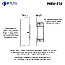 Load image into Gallery viewer, Strong Magnetic Door Catch 1-7/16 Inch Center to Center - Hickory Hardware