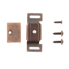 Load image into Gallery viewer, Magnetic Drawer Catch 2 Inch Center to Center in Statuary Bronze- Hickory Hardware