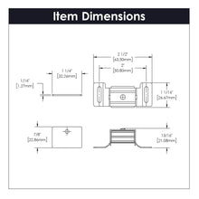 Load image into Gallery viewer, Magnetic Drawer Catch 2 Inch Center to Center in Statuary Bronze- Hickory Hardware