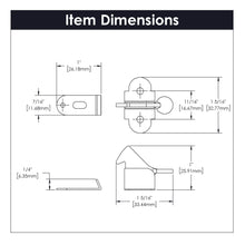 Load image into Gallery viewer, Closet Door Catch 11/16 Inch Center to Center in Statuary Bronze - Hickory Hardware