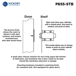 Catch 7/8 Inch Center to Center - Hickory Hardware