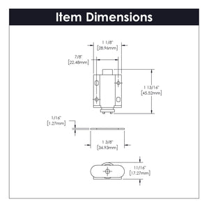 Catch 7/8 Inch Center to Center - Hickory Hardware