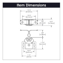 Load image into Gallery viewer, Door Catch 15/16 Inch Center to Center in Statuary Bronze - Hickory Hardware