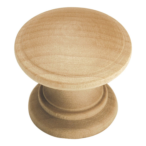 Drawer Knob 1-1/4 Inch Diameter (2 Pack) - Natural Woodcraft Collection