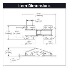 Load image into Gallery viewer, Concealed Hinges Variable Overlay/Inset Frameless Easy On in Cadmium- Hickory Hardware