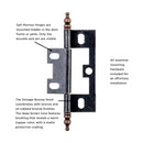 Load image into Gallery viewer, Surface Mount Face Frame Hinge Self Mortise (2 Hinges/Per Pack) - Hickory Hardware