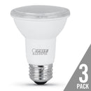 Load image into Gallery viewer, PAR20 LED Light Bulbs, 7 Watts, Non-Dimmable, E26, 500 Lumens 3 Pack