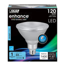 Load image into Gallery viewer, PAR38 LED Light Bulb, 15.5 Watts, E26, Silver Finish, Dimmable, 1400 Lumens, 5000K