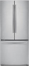 Load image into Gallery viewer, 30 Inch Freestanding French Door Refrigerator With 21.8 cu. ft. Total Capacity, 5 Glass Shelves, 7.0 cu. ft. Adjustable Glass Shelves in Stainless Steel