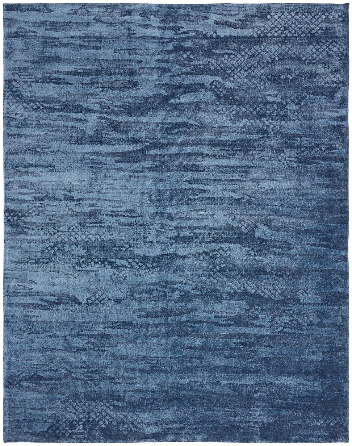 Renzo Lapis Blue 7 ft. 6 in. x 9 ft. 6 in. Area Rug
