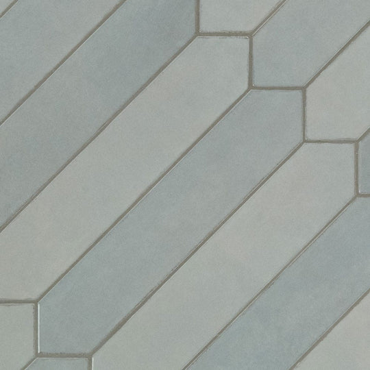 2.5" X 13" Renzo Sky Blue Picket Ceramic Glossy Wall Tile (12.21SQ FT/CTN)