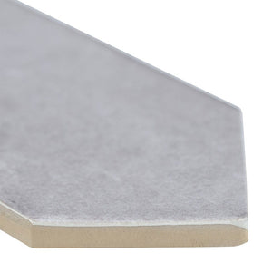 2.5" X 13" Renzo Sterling Picket Glossy Soft Light Grey Ceramic Wall Tile (12.21SQ FT/CTN)