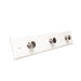 1-Pack / White with Satin Nickel