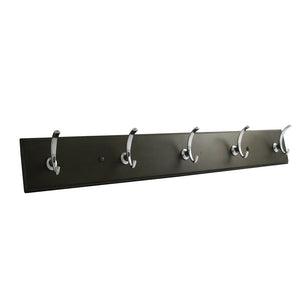 5 Coat & Hat Hook Rail 28 Inch Long - Hickory Hardware