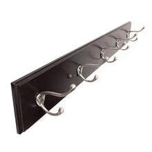 Load image into Gallery viewer, 5 Hat and Coat Hook Rail 28 Inch Long - Hickory Hardware