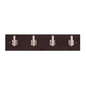 Hook Rail 18 Inch Long - 4 Single Prong - Hickory Hardware