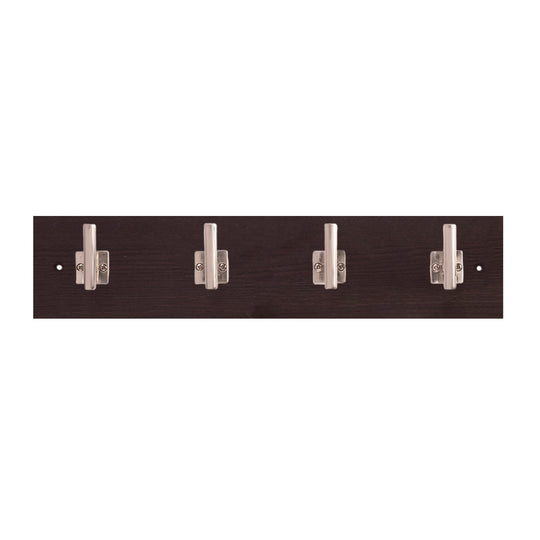 Hook Rail 18 Inch Long - 4 Single Prong - Hickory Hardware