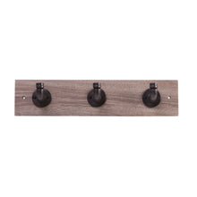 Load image into Gallery viewer, 3 Single Prong Hook Rail 18 Inch Long - Hickory Hardware