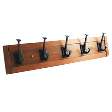 Load image into Gallery viewer, 5 Coat &amp; Hat Hook Rail 27 Inch Long - Hickory Hardware