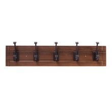 Load image into Gallery viewer, 5 Coat &amp; Hat Hook Rail 27 Inch Long - Hickory Hardware