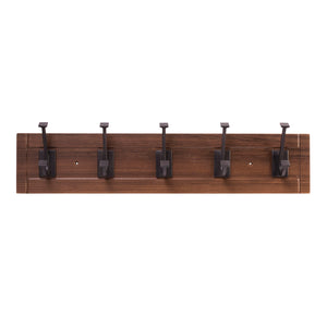 5 Coat & Hat Hook Rail 27 Inch Long - Hickory Hardware