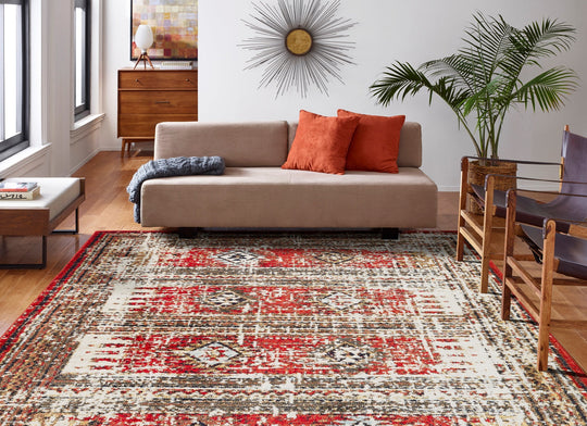 Solstice Canyon Red 5 ft. 3 in. x 7 ft. 6 in. Area Rug