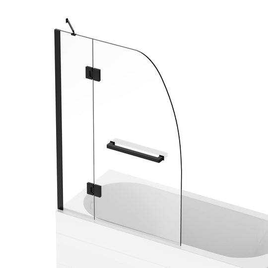 Ivanees 60" High x 45" Wide Hinged Frameless French shower & Tub Glass Door