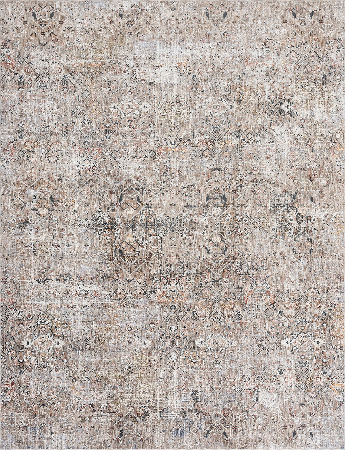 Sonoma Earth Tones/Pewter 5 ft. 6 in. X 8 ft. 6 in. Area Rug
