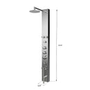 Load image into Gallery viewer, 59 In. 6 Jet Stainless Steel Shower panel System With Adjustable Round Rainfall Showerhead, Handheld Shower, Self-Cleaning &amp; Jet Massage Feature