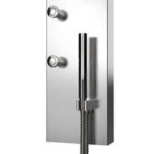 Load image into Gallery viewer, 64 in. 6-Jet Shower Tower System with Rainfall Waterfall Round ABS Head shower &amp; Hand shower